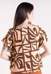 Blusa Dwz Estampada Manga Babado
