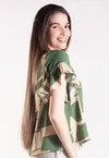 Blusa Dwz Estampada Manga Babado