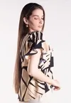 Blusa Dwz Estampada Manga Babado