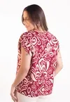 Blusa Dwz Estampada com Detalhe na Frente