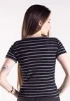 Blusa Dwz Malha Listrada com Manga