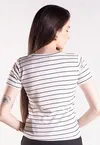 Blusa Dwz Malha Listrada com Manga