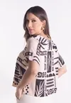 Blusa Dwz Estampada Manga Curta