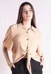 Blusa Dwz Lisa com Amarracao e Botoes