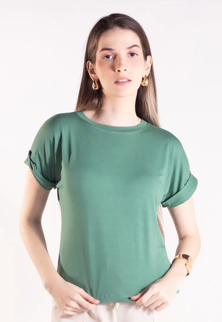Blusa Dwz Malha Manga Dobrada