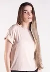 Blusa Dwz Malha Listrada Manga Dobrada