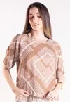 Blusa Dwz Manga 3/4 Estampada
