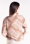 Blusa Dwz Manga 3/4 Estampada