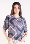 Blusa Dwz Manga 3/4 Estampada