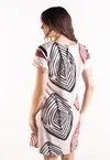Vestido Dwz Manga Curta Estampado