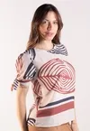 Blusa Dwz Manga Curta Amarracao