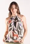 Regata Dwz Plissada Estampada