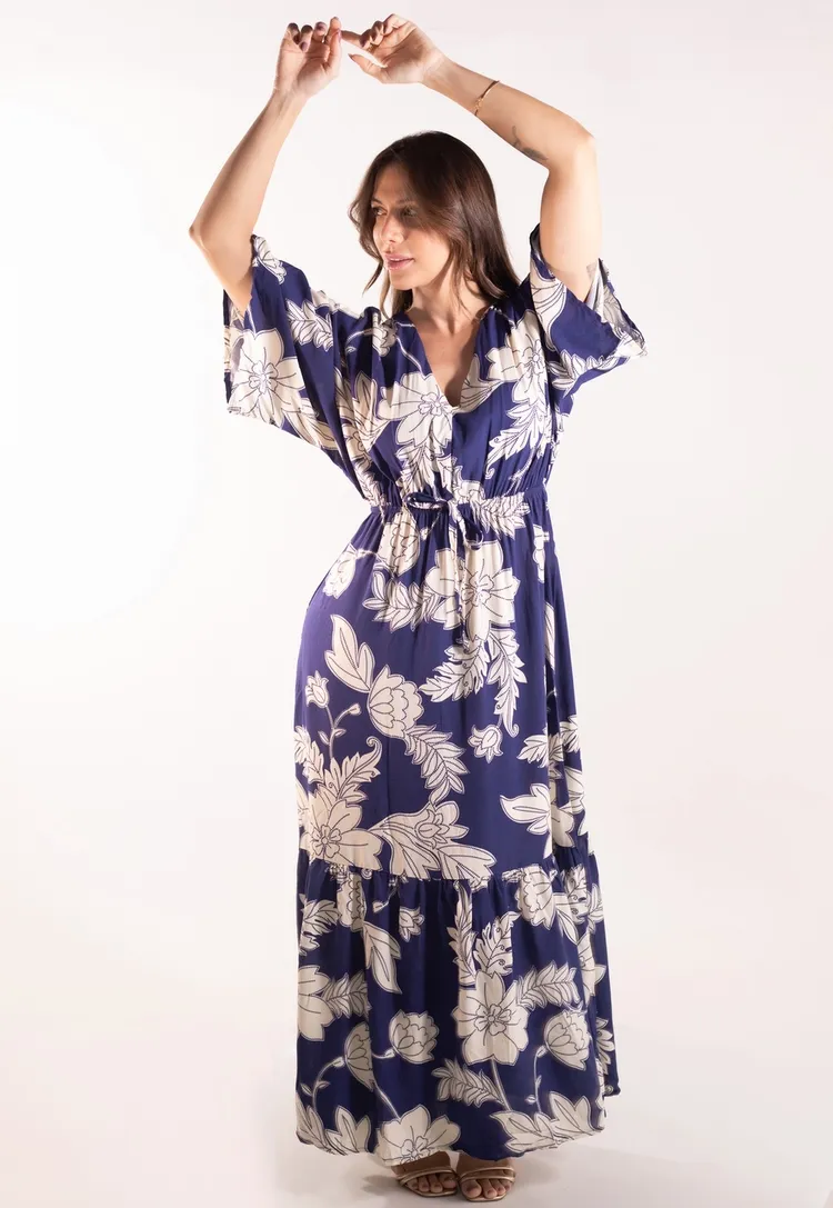 Vestido Dwz Longo Estampado