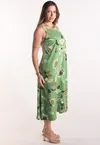 Vestido Dwz Mid Estampado com Faixa
