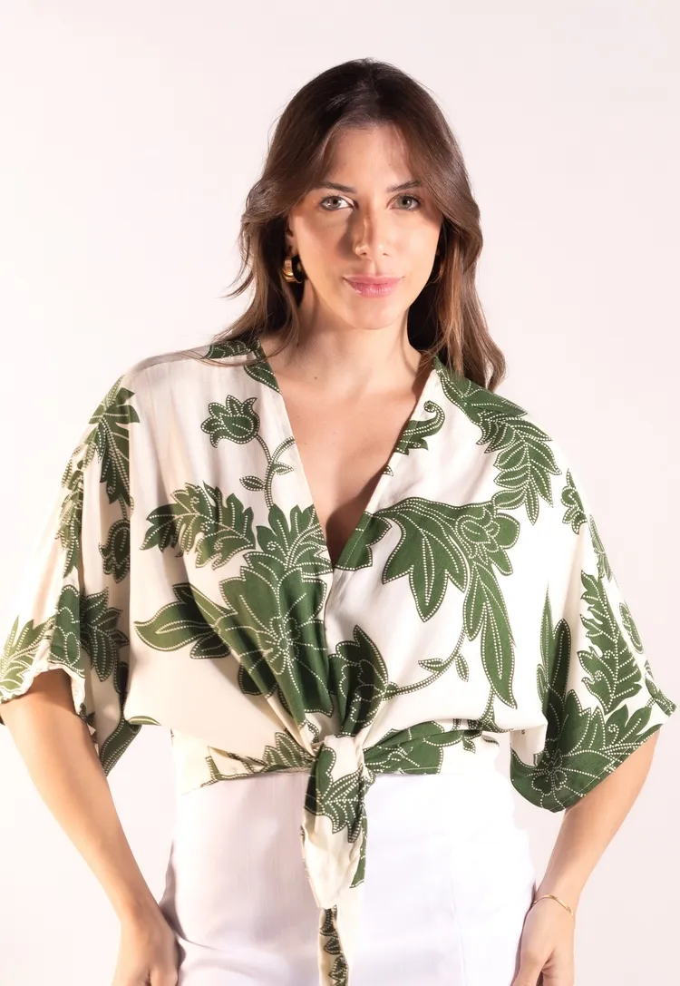 Blusa Dwz Estampada Amarracao