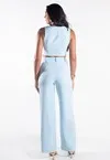 Conjunto Dwz Linho Colete e Calca Pantalona
