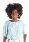 Blusa Dwz Manga Princesa Crepe Estampada