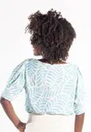 Blusa Dwz Manga Princesa Crepe Estampada