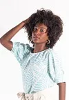 Blusa Dwz Manga Princesa Crepe Estampada