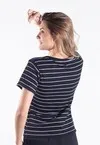 BLusa Dwz Ribana Listrada com Manga