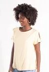 Blusa Dwz Manga Curta com Botoes