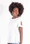 Blusa Dwz Manga Curta com Botoes