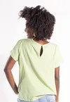 Blusa Dwz Manga Curta com Botoes