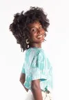 Blusa Dwz com Pregas na Manga