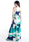 Vestido Dwz Longo Estampado com Bojo