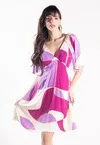 Vestido Dwz Estampado com Bojo e Lastex