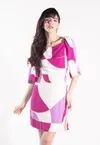 Vestido Dwz Curto Estampado com Amarracao