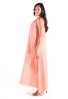 Vestido Dwz Longo Fluido em Crepe
