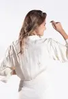 Camisa Dwz Bordada com Bolso Frontal