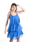 Vestido Dwz Curto Fluido Babado