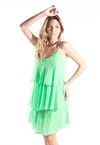 Vestido Dwz Curto Fluido Babado