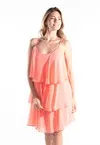 Vestido Dwz Curto Fluido Babado