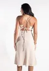 Vestido Dwz Liso Amarracao nas Costas
