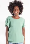 Blusa Dwz Manga Tulipa Lisa