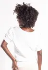 Blusa Dwz Lisa Decote V Manga Princesa
