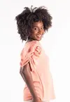 Blusa Dwz Lisa Decote V Manga Princesa