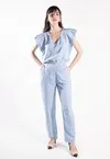 Conjunto Dwz Liso Blusa Manga Babado com Alca
