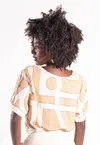 Blusa Dwz Estampada com Detlahe na Manga
