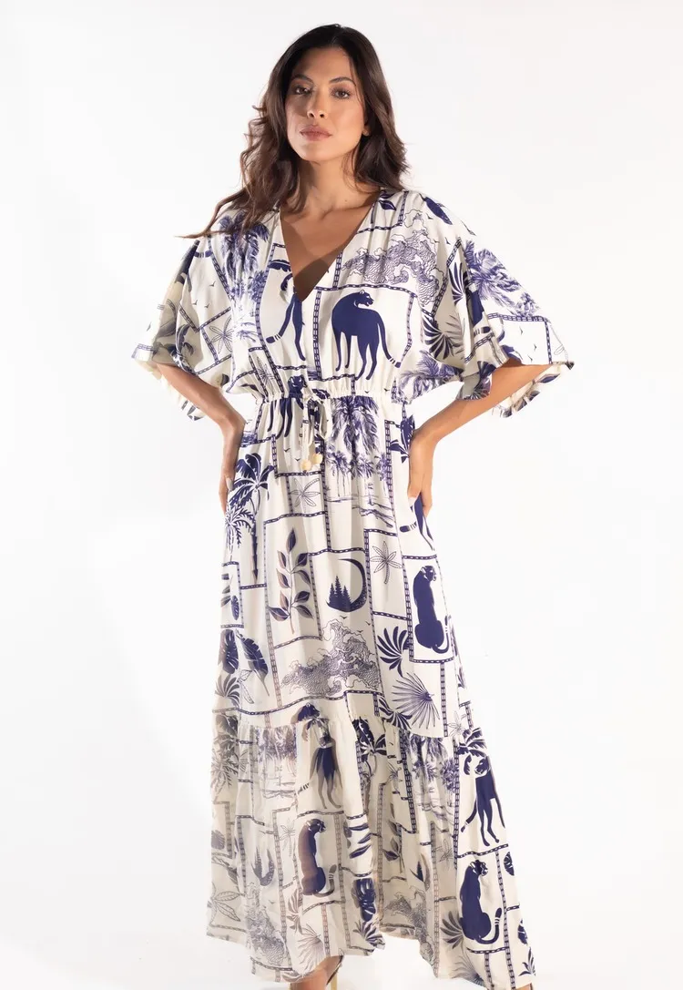 Vestido Dwz Longo Estampado