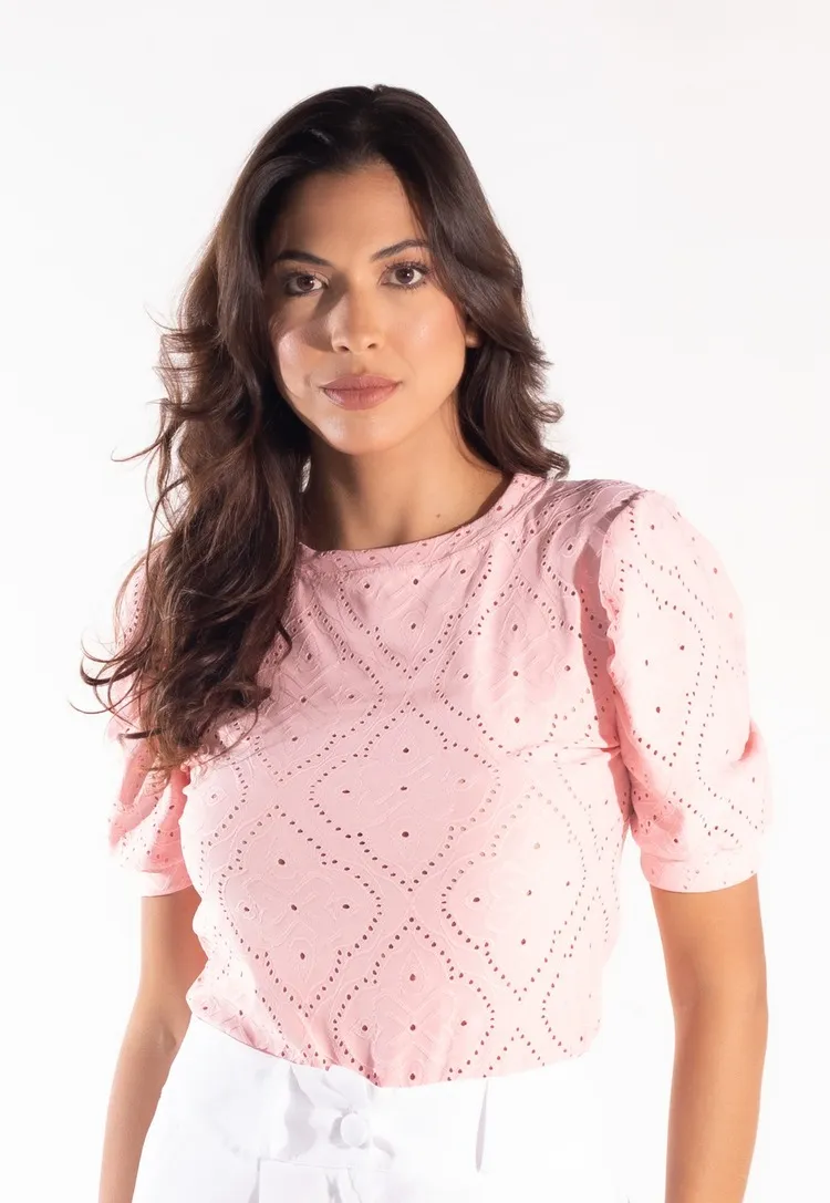 Blusa Dwz Laise com Manga Princesa