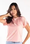 Blusa Dwz Malha Listrada Manga Dobrada