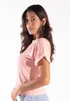 Blusa Dwz Malha Listrada Manga Dobrada