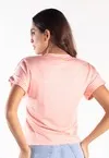Blusa Dwz Malha Listrada Manga Dobrada