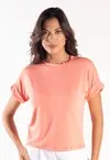 Blusa Dwz Malha com Manga Dobrada
