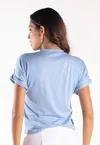 Blusa Dwz Malha com Manga Dobrada