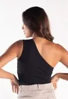 Blusa Dwz Malha Canelada um Ombro